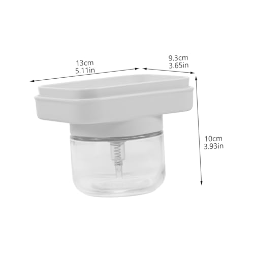 Image of Automatic Dish Soap Dispenser with Sponge Holder for Kitchen Sink Liquid Soap Pump Space-Saving Design for Organized Dishwashing