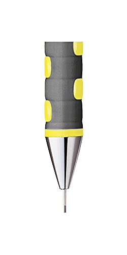 Image of Rotring 0.5mm Mechanical Clutch Lead Pencil | Tikky | for Smooth Writing Drafting Drawing | Neon Yellow Barrel | Stationery