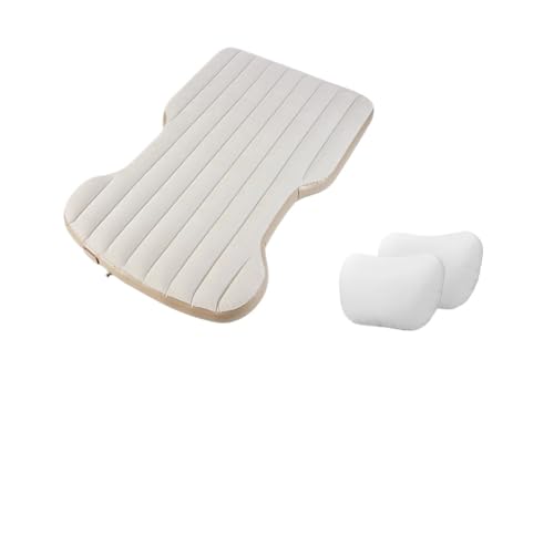 QLASDVUE Car Air Bed Fit for Tesla Model Y Juniper 2021-2025 Automobile Air Mattress Self-Inflating Travel Sleeping Bed for Car Inflatable Universal(ADD headrest White)