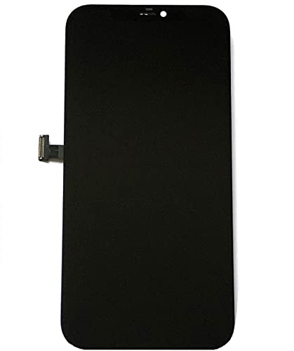 Kayyoo iPhone 12 Pro max �K�p �t�����g�p�l�� �t���p�l���Z�b�g OLED �t���X�N���[�� �t�����g�K���X�f�W�^�C�U �^�b�`�p�l�� �C���H��t�� (iPhone 12 Pro max, �u���b�N)