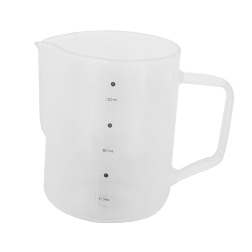 SOLUSTRE 1Pc Transparent Glass Kettle Versatile Coffee and Milk Jug Precision Spout for Easy Pouring for Home Brewing present Giving Elegant Design for Kitchen Use