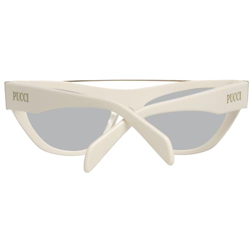 Sunglasses Emilio Pucci EP 0111 21A Shiny White/Pale Gold/Light Grey Lenses3