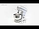 ProfiCook® Knetmaschinen-Set | Knetmaschine und Waage | Spezialgetriebe | 5 Liter | 8 Geschwindigkeitsstufen | 1200 Watt | Messbereich bis 5000 g (in 1 g-Schritten) | Edelstahl | PC-KM 1222 W