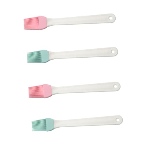 Abaodam Kitchen Oil Brush Set Bbq Silicone Brush Bottle for Cooking Easy Clean Random Color