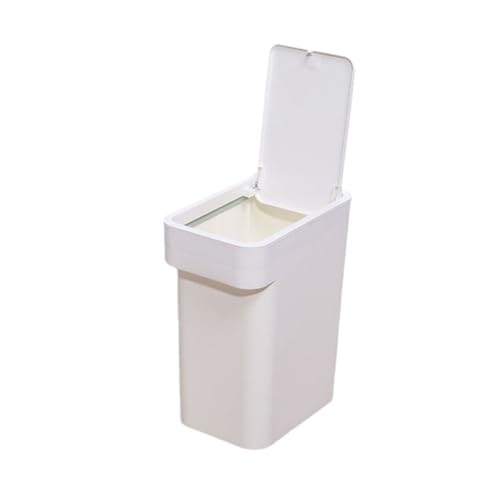 Poubelle à poussoir étanche VICASKY 6L, stockage hygiénique anti-odeur pour salle de bain