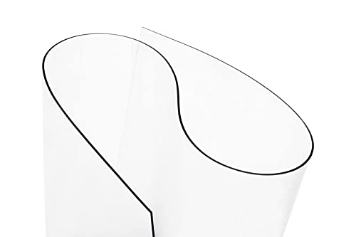 Exactmade - Clear Table Protector, Usa Made, Safe, 42 X 70 Inch, 2Mm Thick Ultra Clear Smooth Vinyl, Clear Table Pad For Kitchen Wooden Table, Clear Pvc Table Pad For Wooden Table #TOP7