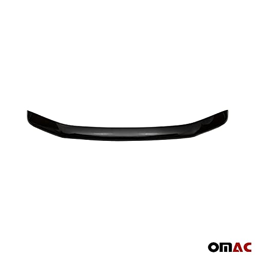 Omac Front Bug Deflector For Range Rover Evoque 2013 To 2018, Hood Protector, All Weather, Black #TOP4