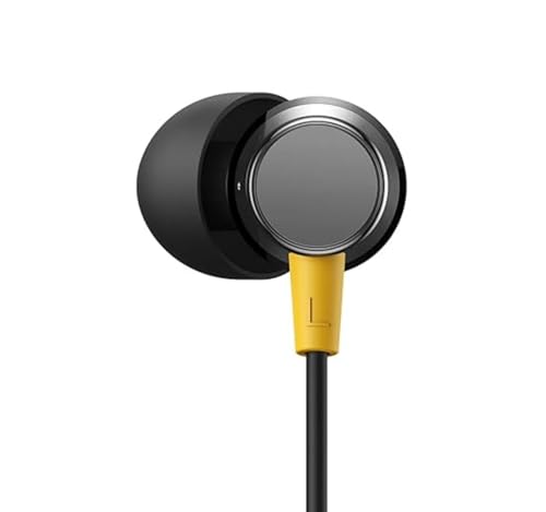 Image of Original for Realme Buds 3 Wired Headphones, Premium Sound Quality, 3.5mm Connector, HD Mic for Music & Calls, Noise Isolation Fit (Black)
