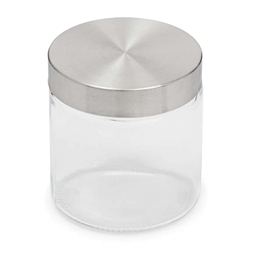 Small Kitchen Canister with Stainless Steel Lid