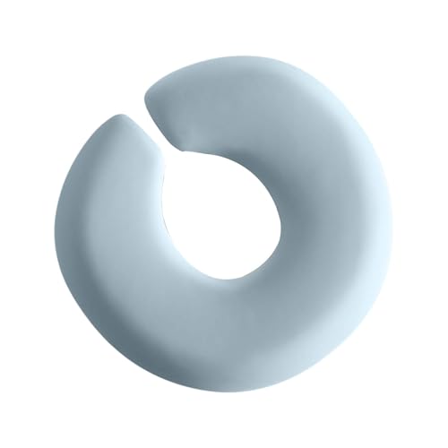 Perfk メモリフォームサロンマッサージフェイスピロー通気性アンチスリップソフトフェイシャルクレードル枕の美しさマッサージチェアリラックス, 水色