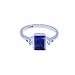 Real Gemstones Octagon Shape Facetado Azul Lapislázuli Anillos de plata de ley - hogar y vida regalo más vendido para el día del padre cojín corte anillo -SR2-LLA-FC-1128-h uk, Piedra, Lapis Lazuli