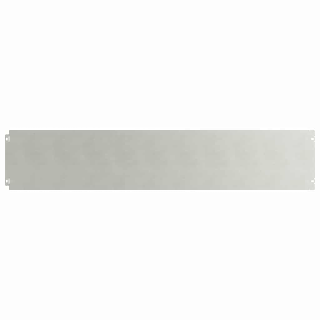 vidaXL Raseneinfassung 10 STK. 20 x 103 cm Edelstahl Silber
