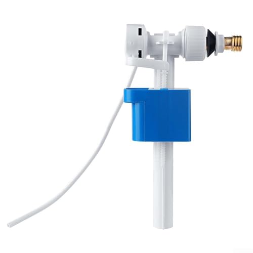 Yuanpgky Válvula de llenado de cisterna con conector de latón de larga duración, control de cantidad de agua ajustable, compatible con TECE y la mayoría de plástico o porcelana (SKU)