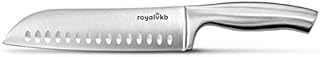 ROYALVKB KN0417 Santoku Knife, 18cm Blade, Stainless Steel, Ergonomic Handle, Dishwasher Safe, Perfect For Slicing, Dicing & Chopping