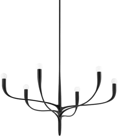 Hudson Valley Lighting Labra - 6 Light Chandelier-Aged Iron Finish