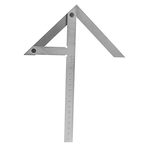 Center Angle Stainless Steel Centering Squares Scale Arrow Length Marking Discs Practical Measuring Layout Tool Woodworker Hardware Processing Shaft Cylinder Plate 150x130mm