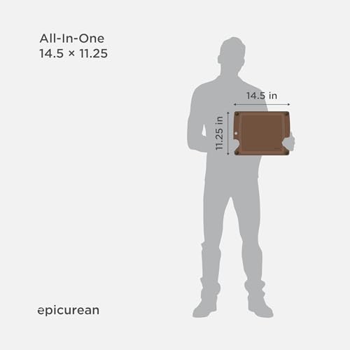 Epicurean All-in-One 14.5" × 11.25" Cutting Board, Nutmeg