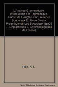 Grammatical Analysis (Summer Institute of Linguistics Publications in Linguistics)