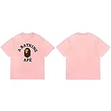 Sommer Unisex Loose - Fit T - Shirts - Trendy Muster - Gedruckt, Jugendmode, Kurzarm Für Straße, Tag & Urlaub Casual Wear-Color-5||s