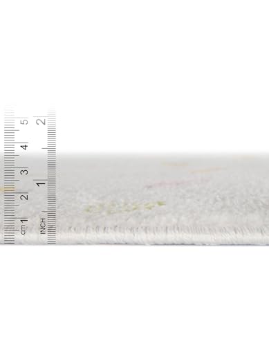 Tapete Whimsy Kids 8x10 Blanco Crudo miniatura 3