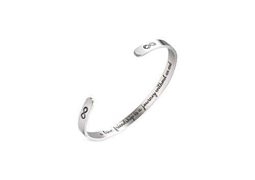 A N KINGPiiN Inspirational Bracelets for Women Inspirational Gift for Women Girls Men Motivational Birthday Cuff Bangle Friendship Personalized Mantra Jewelry Come Gift Box