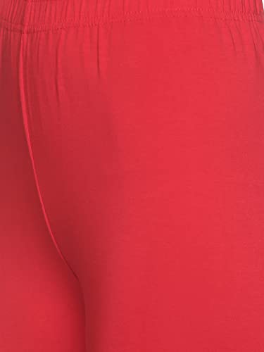 Image of OUTFLITS Women's Knee-Length Cotton Spandex Essential Capri Stretchy Leggings |Small - 2XL Adult |Yoga Leggings, Workout, Gym, Running 3 /4th Leggings for Women(OFLLC)