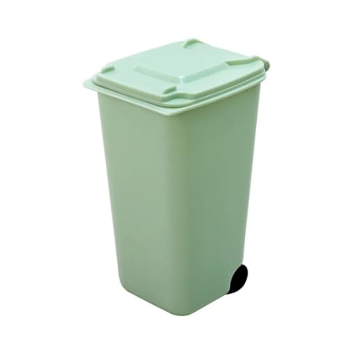 Basurero para coche de plástico verde y organizador multifunción de escritorio diario
