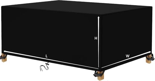 Housse rectangulaire en polyester Oxford durable pour préserver vos meubles en osier