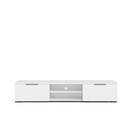 Tvilum Drawer 2 Shelf Tv Stand, White #TOP1