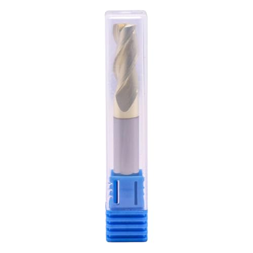 Image of 5 /16 inch 3 Flute Solid Carbide Square End Mill, ZrN Coated for Aluminum | 37 Helix, 5 /16 inch Cutting Dia, 5 /16 inch Shank Dia, 13 /16 inch Length of Cut, 2-1 /2 inch Overall Length, for Milling Aluminum and Copper