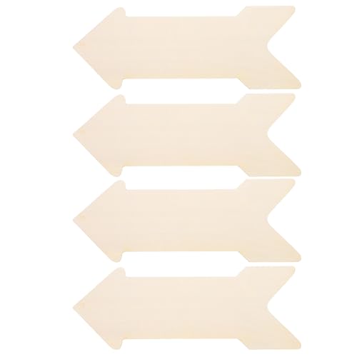 Unfinished Wood Arrow, Blank Wooden Arrow Sign for Crafting, Wooden Plaque DIY Craft Project Wood Cutouts Rustic Arrow Sign for DIY Craft Home Decor Farmhouse
