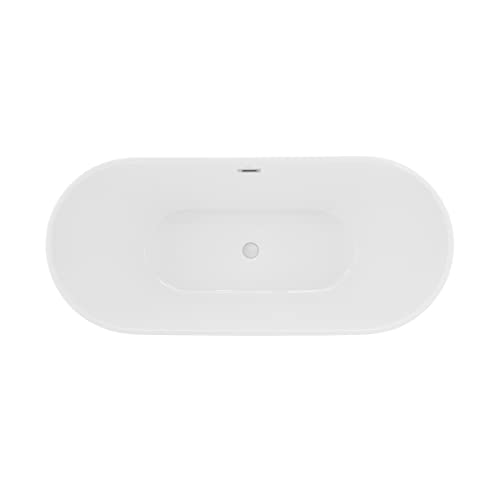 Ivy 60" Double Slipper Freestanding Bathtub #TOP3
