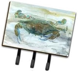 6 x 2 x 9 in. Crab a Leg Up Watercolor Leash or Key Holder