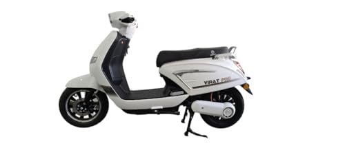 Image of Virat Pro Electric Scooter, Non RTO, 70-150 km Range Per Charge, Fast Charging (White)