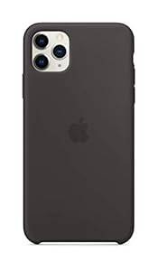 Apple Silikon Case (für iPhone 11 Pro Max) - Schwarz - 6.5 Zoll