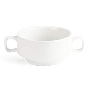 Olympia C239 Suppenschüssel mit Griffen, Weiß (6er-Pack)