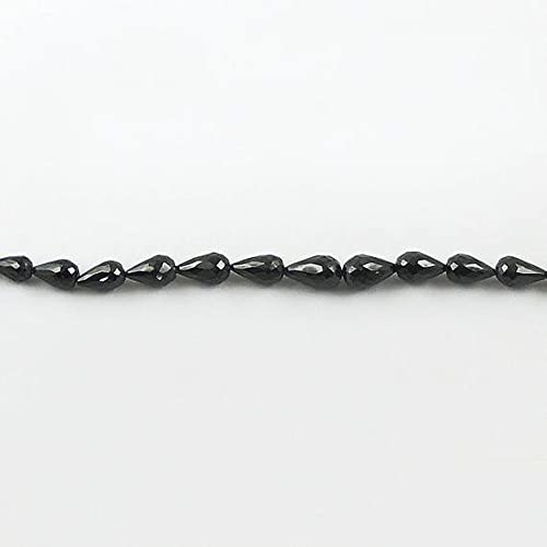 Zircon noir facetté en goutte de qualité supérieure pour bijoux artisanaux LKBEADS