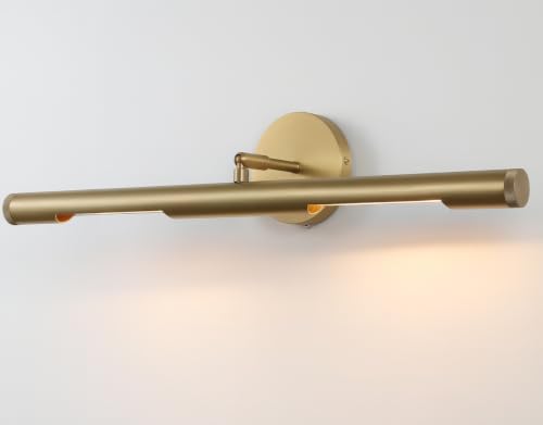 Image of 24 Inch Hardwired Brass Picture Lights for Wall Art Light Wall Picture Light Hardwired for Gallery Art Frame Lighting (Bulb Included)