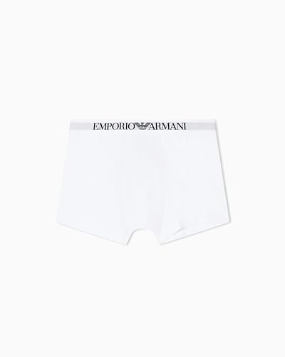 Emporio Armani Boxer en Coton pour Homme, Blanc, L