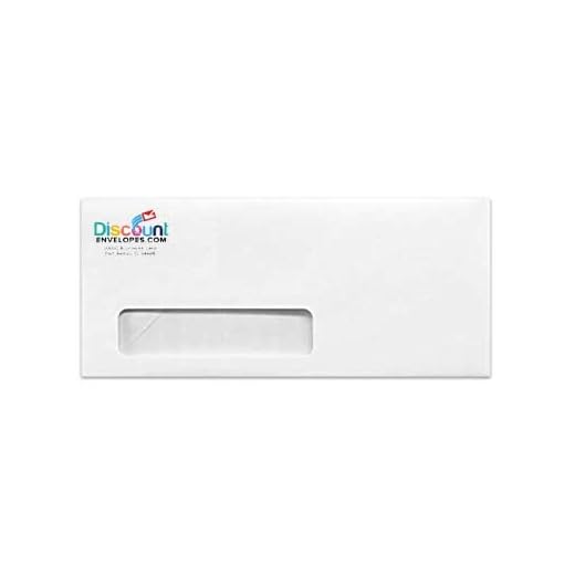 Custom Printed #10 Envelopes - Window Envelopes - Gum Seal (Box of 500)
