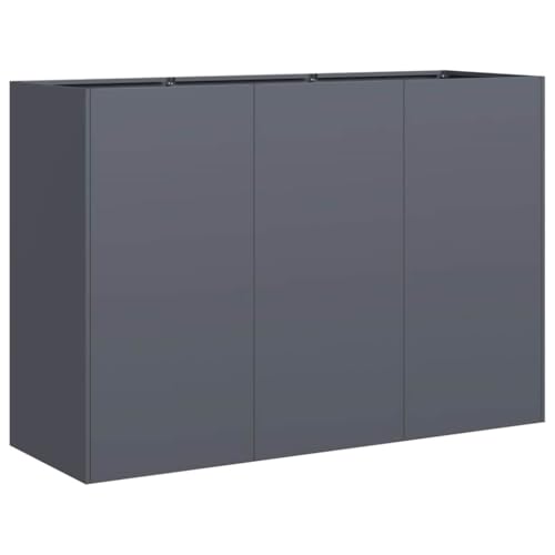 vidaXL Pflanzkübel Anthrazit 120x40x80 cm Kaltgewalzter Stahl