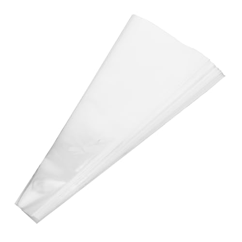 BAZEITFLOW 100個透明花束包装袋 トライアングルデザイン フラワーアレンジメントや 用 おしゃれなクリア袋 マルチユース 結婚式 誕生日 バレンンデーに