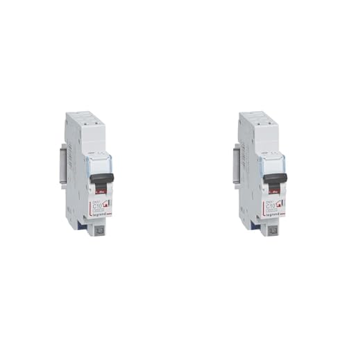 Legrand - Disjoncteur Phase + Neutre - 10A - bornes automatiques - 1 module