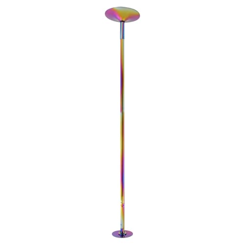 YISSALE Barra de baile colorida de 45 mm, barra de baile extraíble, varilla de spinning ajustable en altura, barra de fitness para salón, escenarios, bares