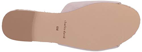 Charles David Womens Flat Slide Mule, Lt Lilac, 9.5 Us #TOP3