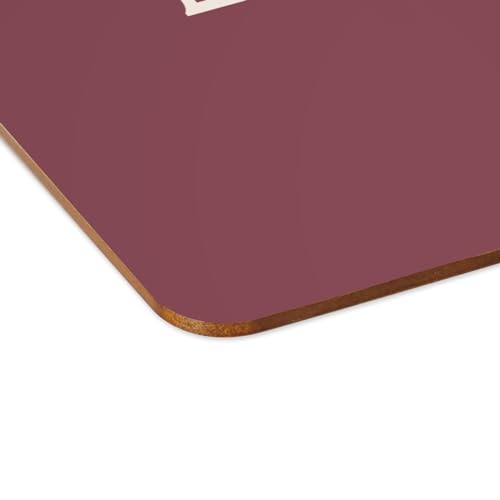 Napperons de table rouges contre les taches avec envers liège protecteur - 4
