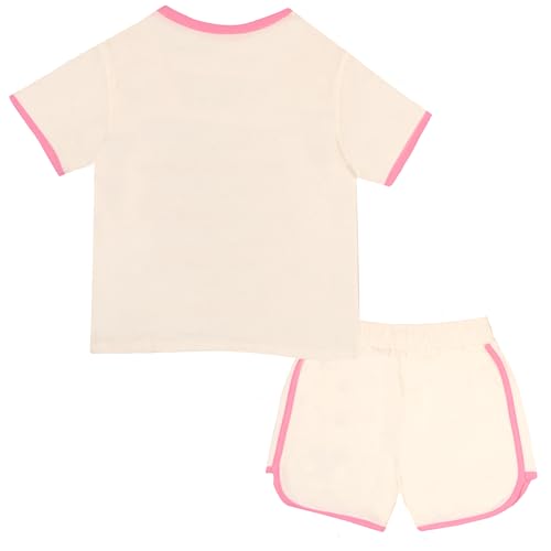 Image of Disney Princess Minnie Mouse Lilo and Stitch Girls Short Sets Shirt and Shorts Set Girl Outfits for Toddler and Kids Clothes