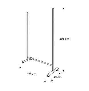 Soporte para Pizarra | Soporte Móvil Universal | Caballete para Pizarras con Ruedas | Ajuste para Diferentes Medidas, válido para altura pizarras 90,100 y 120 cm. y anchura 120,150,180 y 200 cm.