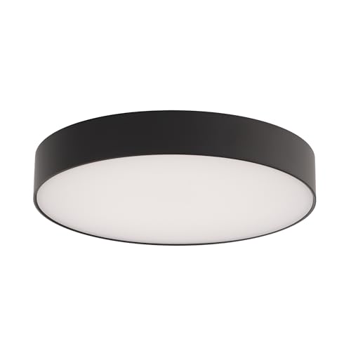 WAC Lighting Round LED 5IN Edgeless Slim Flush Mount with 5CCT Selectable Color Temperature in Black