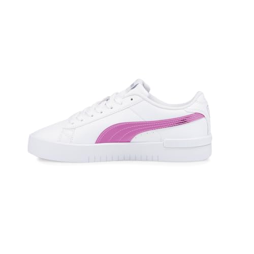 PUMA Jada Holo Jr Girls' Youth Sneaker 5.5 M US Big Kid White-White-Silver-Purple-Multi3